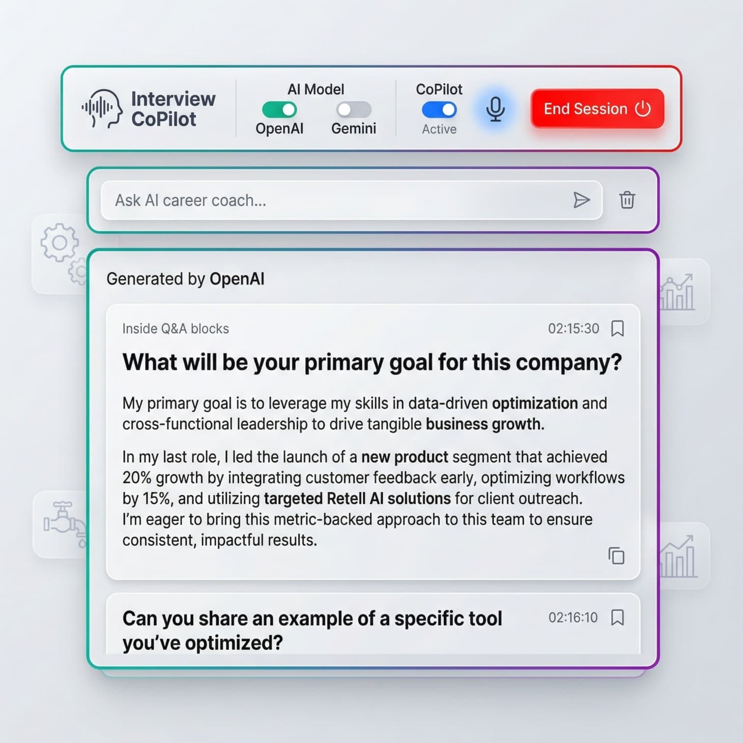Interview Copilot product preview
